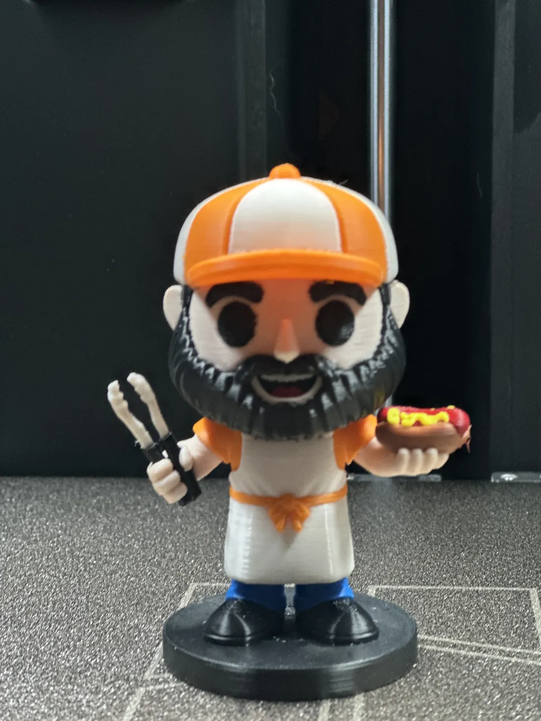 Figura personalizada de un vendedor de hot dogs